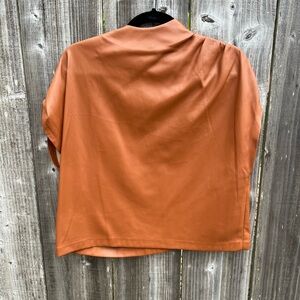 Faux Leather Muscle Tee